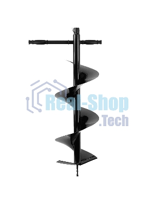 Шнек для грунта Denzel E-250, диаметр 250 мм, длина 800 мм, соединение 20 мм, несъемный нож