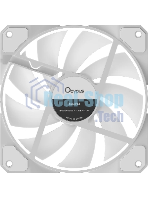 Вентилятор для корпуса Ocypus Beta F12 WH ARGB Reverse Blade White (Beta-F12-WH1AM01X-GL)