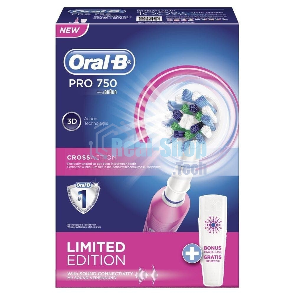 Электрическая зубная щетка PRO 750 LTD EDIT PINK ORAL-B