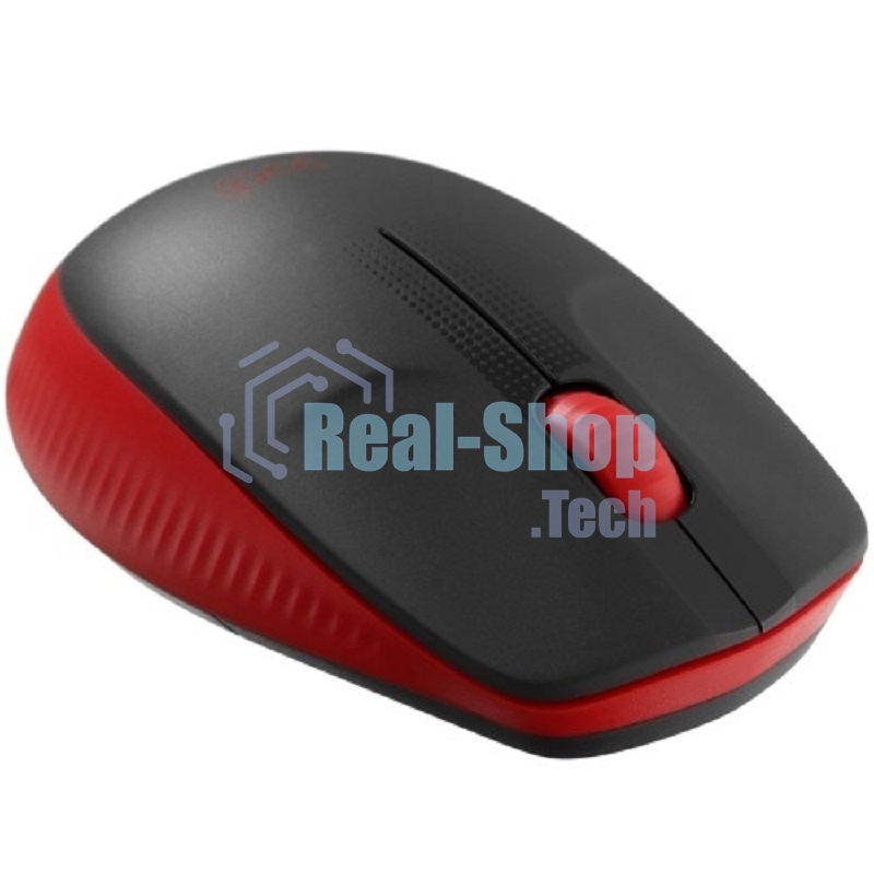 Мышь беспроводная Logitech M190 черный/красный, 1000 dpi, радиоканал, USB, кнопки - 3
