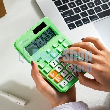 Калькулятор настольный Deli EM210FGREEN зеленый 12-разр.