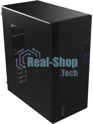 Корпус ПК без блока питания/ Case MSI PRO SHIELD M100P, Midi-Tower, 1x80мм, 2xUSB 3.2, 2xUSB 2.0, mATX, mITX Black