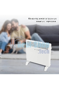 Конвектор Starwind SHV1010 белый, 1000 Вт, 15 м2, термостат