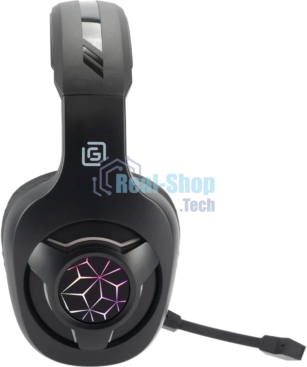 Гарнитура беспроводная/проводная с микрофоном Оклик HS-L575G черный накладные BT оголовье (1895253)