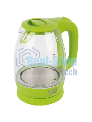 Чайник Homestar HS-1012 1,7 л, стекло, зеленый (003943)