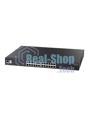 Коммутатор ECS4620-28T Edge-corE 24 x GE + 2 x 10G SFP+ ports + 1 x expansion slot (for dual 10G SFP+ ports) L3 Stackable Switch, w/1 x RJ45 console port, 1 x USB type A storage port, RPU connector, fan-less design, Stack up to 4 units