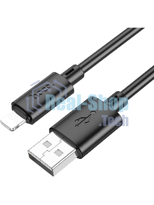 Кабель Hoco X88 Gratified USB (m)-Lightning (m) 1м черный коробка