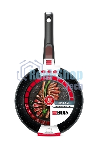 Сковорода НЕВА МЕТАЛЛ ПОСУДА L18020i 20 литая Индукция Гранит с/р