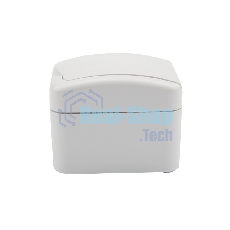 Розетка одноместная Kranz Mini OG открытой установки с заземлением, IP54 белая