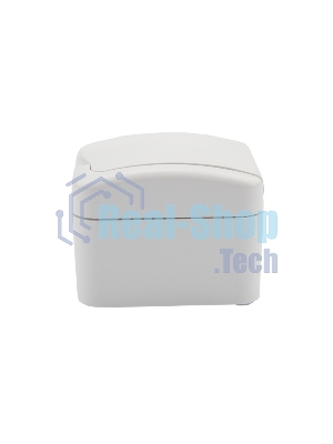 Розетка одноместная Kranz Mini OG открытой установки с заземлением, IP54 белая