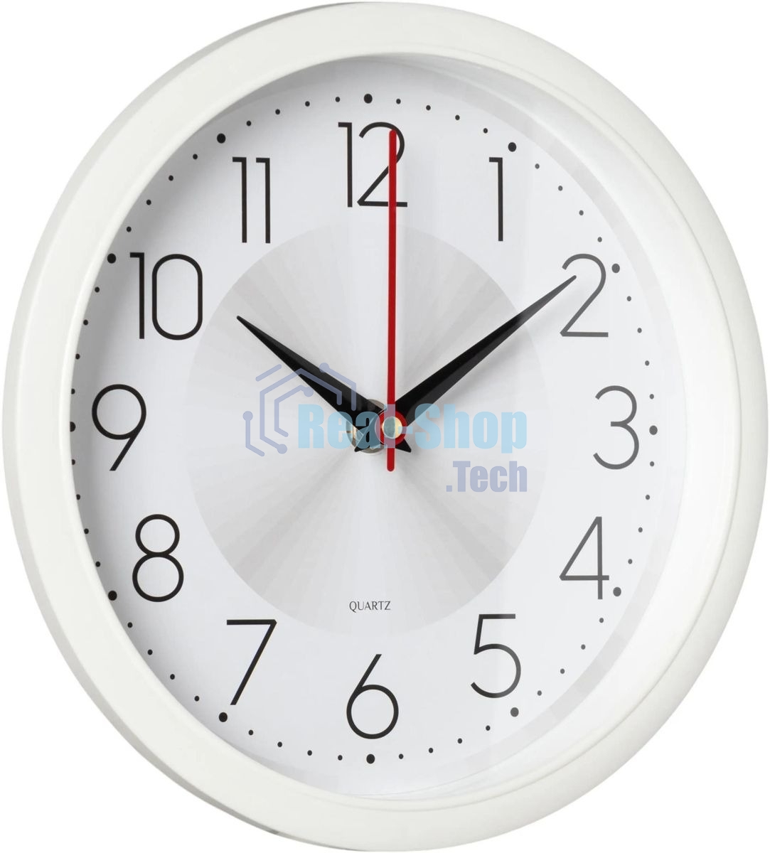 Часы настенные аналоговые Бюрократ WallC-R69P D22см белый