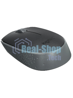 Мышь беспроводная Logitech M170 черный/темно-серый, 1000 dpi, радиоканал, USB, кнопки - 3