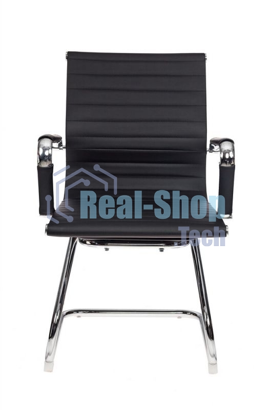 Кресло компьютерное Бюрократ CH-883-LOW-V/BLACK черный, искусственная кожа, низкая спинка, в коробке 2 шт, цена за 1 шт