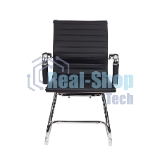 Кресло компьютерное Бюрократ CH-883-LOW-V/BLACK черный, искусственная кожа, низкая спинка, в коробке 2 шт, цена за 1 шт