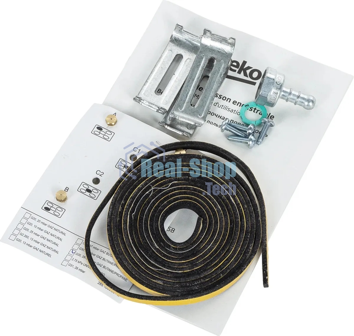 Газовая варочная панель Beko HING 642202 SB, черный