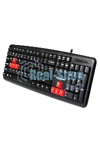 Клавиатура проводная NAKATOMI KN-02U USB черный-красный