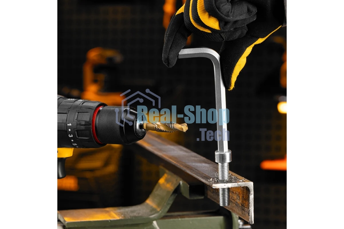 Набор сверл-метчиков Denzel М4-М12, Р6М5