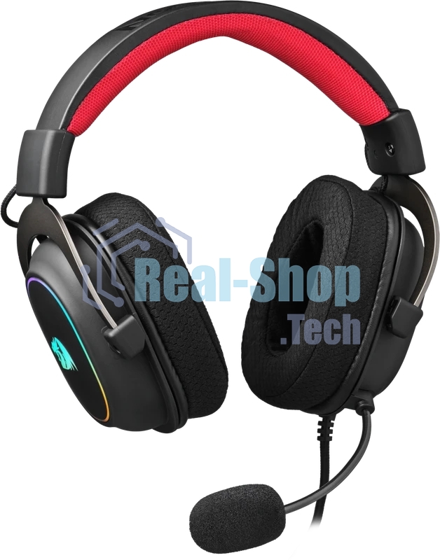 Гарнитура Redragon Zeus X чёрный, проводная, USB, подсветка