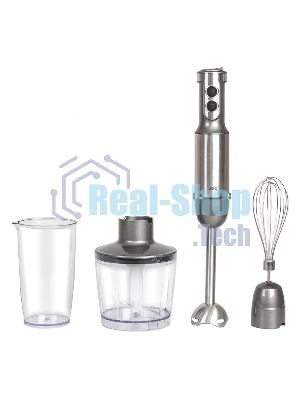 Блендер погружной JVC JK-HB5021 1200 ватт, регулировка скорости, режим ТУРБО, светодиодная подсветка