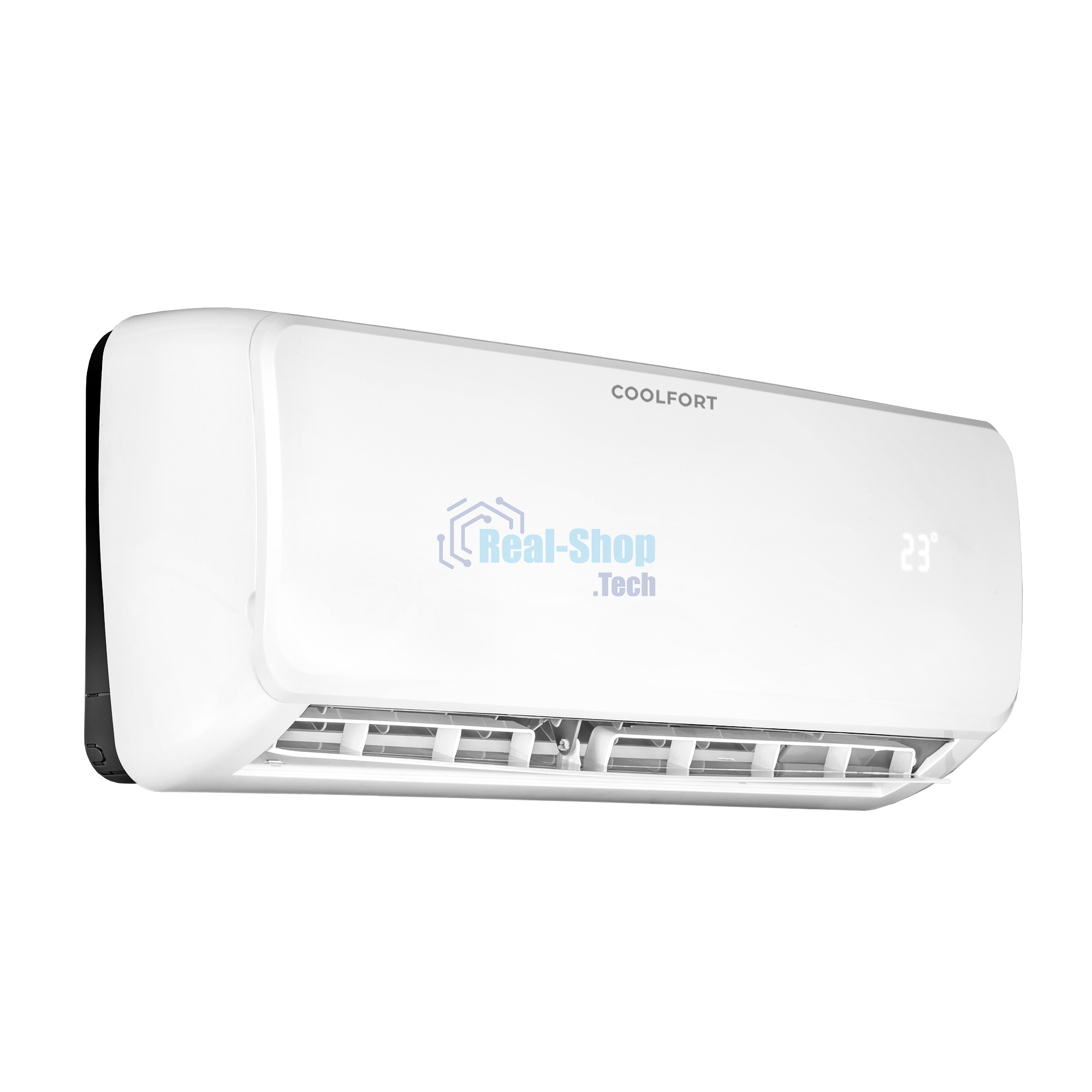 Кондиционер сплит-система Coolfort CF-4000 7000 BTU, 15 м², 37 дБ, охлаждение, обогрев, осушение, белый