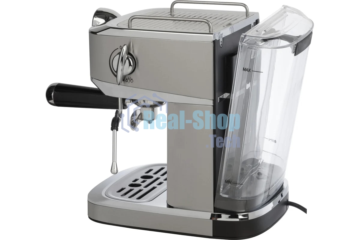 Кофеварка рожковая LEONORD LE-1753 Pro (108136) стальной, исп. кофе - молотый, 1,2 л, 1360 Вт, 20 бар