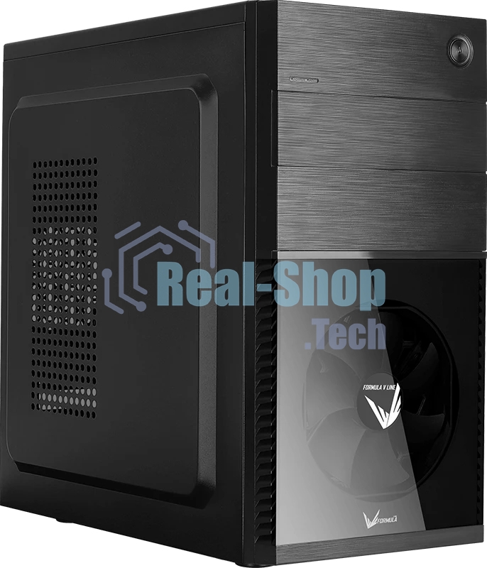 Компьютерный корпус Aerocool/Formula Cs-105, mATX, без БП, 187x361x355мм (ШxГxВ), USB 3.0 x1, USB 2.0 x1, металл 0,5мм, 120-мм вентилятор в комплекте, черный