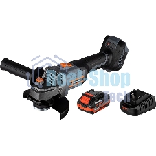 Угловая шлифовальная машина бесщеточная УШМ Anycons JM-125S, 125м, 21В, 8500 об/мин, 2 акб, JM-1252