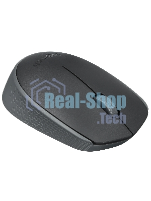 Мышь беспроводная Logitech M170 черный/темно-серый, 1000 dpi, радиоканал, USB, кнопки - 3