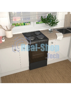 Плита электрическая Darina S EM 331 404 At антрацит/черный, конфорок 3 шт, духовка 50 л, 50 см x 85 см x 56 см