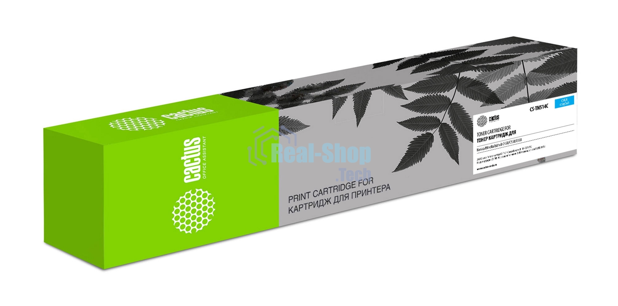 Картридж лазерный Cactus CS-TN514C голубой (26000 стр.) для Konica Minolta bizhub C458/C558/C658