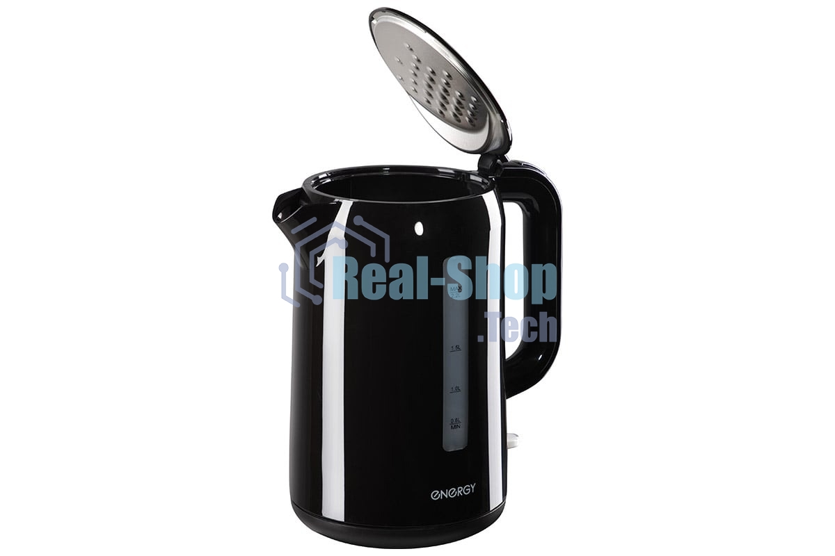 Чайник электрический Energy E-225 2.2л, пластик, черный