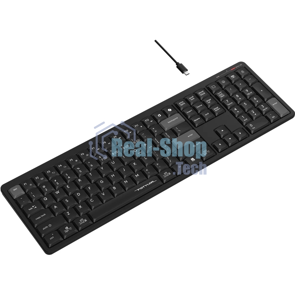 Клавиатура беспроводная A4Tech Fstyler FBX55C черный USB BT/Radio slim Multimedia (FBX55C)