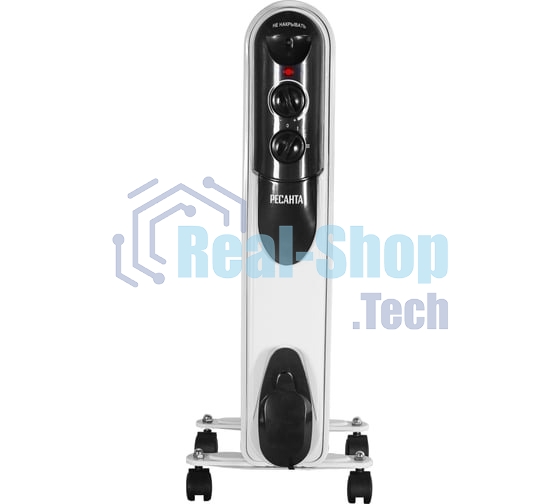 Обогреватель масляный Ресанта ОМПТ-7Н (7 секций) белый, 1500 Вт, 15 м2, термостат 67/3/3