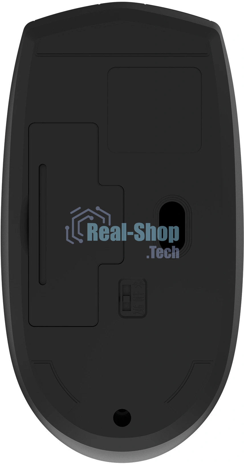Мышь беспроводная Oklick 201MW черный, 1600 dpi, радиоканал, USB, кнопки - 4