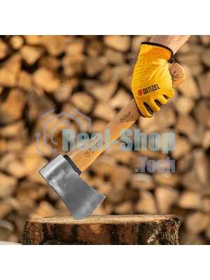 Топор кованый Denzel 1130 г, американский тип, буковая рукоятка, 430 мм, EFP
