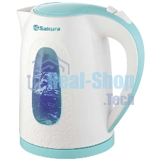 Чайник электрический Sakura SA-2345WBL (2.0) бел/мор волна д