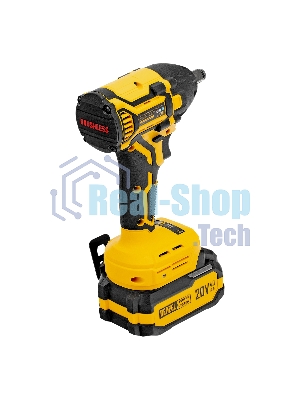 Гайковерт Denzel ударный аккумуляторный бесщет. CIWH-BL-20-350, Li-Ion, 20 В