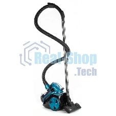 Пылесос Eurostek EVC-3001 синий, 400/2200 Вт, уборка сухая, пылесборник контейнер 2.5 л