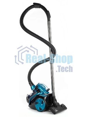 Пылесос Eurostek EVC-3001 синий, 400/2200 Вт, уборка сухая, пылесборник контейнер 2.5 л