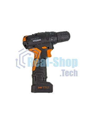 Дрель-шуруповерт аккумуляторная Вихрь ДА-24Л-2К/Б 72/14/24, Аккумуляторная, 24В, 2 АКБ, Кейс