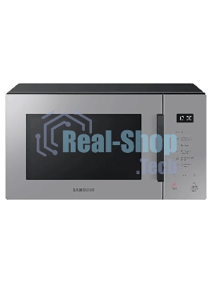 Микроволновая печь Samsung MS23T5018AG/BW серый, 23 л, 800 Вт, переключатели - сенсор