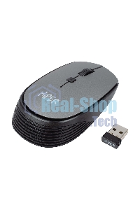 Мышь беспроводная HIPER HOMW-081 серый, 1600 dpi, радиоканал, USB, кнопки - 4