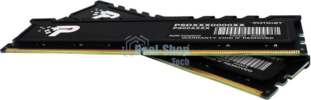 Оперативная память Patriot Signature Premium, DDR5, 64Gb (2x32 Gb), 4800 MHz, CL40, DIMM, радиатор, черный
