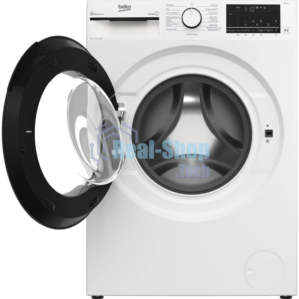 Стиральная машина Beko B3WFR572W белый, загрузка фронтальная 7 кг, 1200 об/мин., класс: А