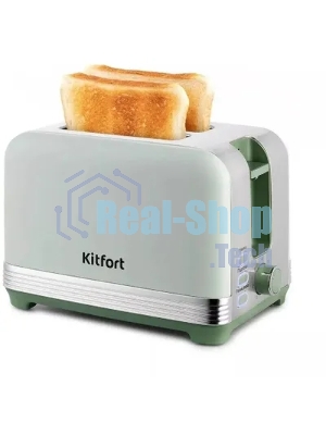 Тостер Kitfort КТ-6070 930Вт фисташковый/серебристый
