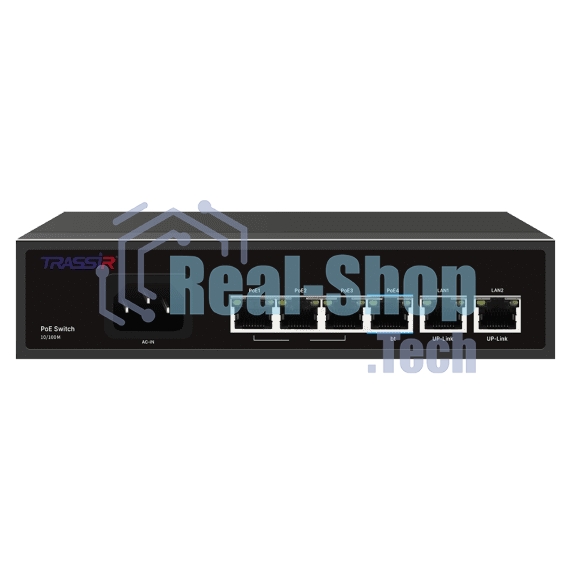 Коммутатор Trassir TR-NS1206-65-4PoE