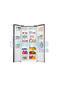 Холодильник Maunfeld MFF177NFSE нержавеющая сталь двухкамерный 263/170л морозилка сбоку, No Frost, Side by Side