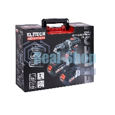 Дрель-шуруповерт аккумуляторная Elitech CD 20SL2 (E2201.040.02) 80Вт аккум. патрон:быстрозажимной (кейс в комплекте) (205718)