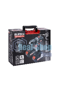 Дрель-шуруповерт аккумуляторная Elitech CD 20SL2 (E2201.040.02) 80Вт аккум. патрон:быстрозажимной (кейс в комплекте) (205718)