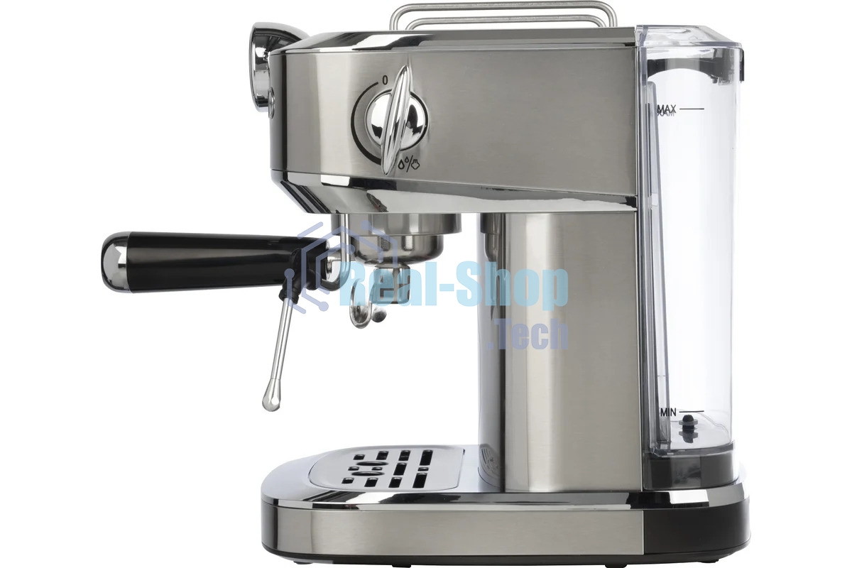 Кофеварка рожковая LEONORD LE-1753 Pro (108136) стальной, исп. кофе - молотый, 1,2 л, 1360 Вт, 20 бар